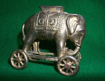 A. C. Williams Elephant on Wheels Bank