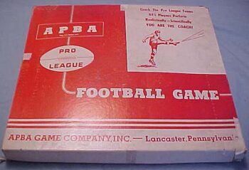 A.P.B.A. Game Co. 1964 Pro League Football Game