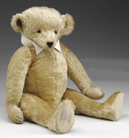 Aetna Golden Mohair Teddy Bear - Antique Toys Library