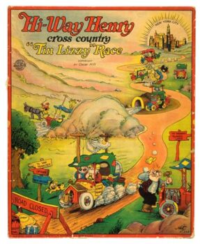 All-Fair Hi-Way Henry Cross Country Lizzie Game Tin