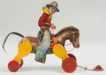All-Fair Paper on Wood Buddy Bronco Toy