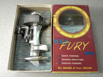 Allyn Sea Fury Toy Outboard .049 Gas Engine