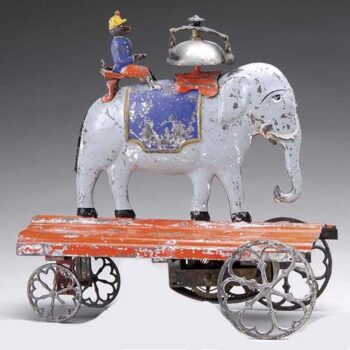 Althof Bergmann Elephant & Monkey Bell Toy Clockwork