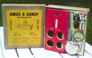 American Screen Co. Amos & Sandy Acrobats Ring & Disc Game