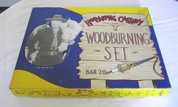 American Toy and Furniture Co. Hopalong Cassidy 1950 Wood Burning Set