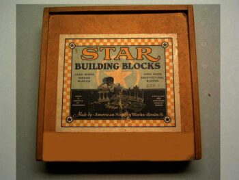 American Novelty Works Star Building Blocks  1927