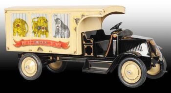 American National Circus Truck Toy Pressed Steel