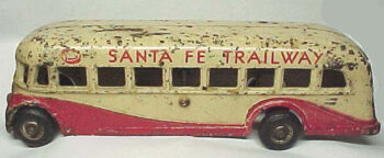 Arcade Santa Fe Trailways Bus