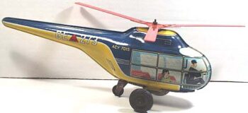 Arnold Helicopter Friction Toy Tin Litho