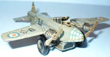 Arnold WWII Bomber Airplane Tin Windup