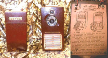 Automatic Radio MFG. Tom Thumb Camera and Radio