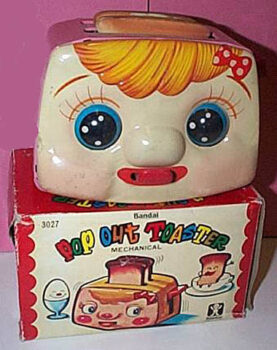 Bandai Toaster Face Tinplate 1960’s Toy
