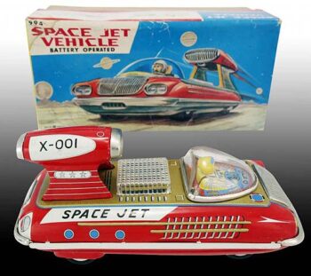 Bandai Space Jet Tin Toy