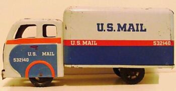 Banner US Mail Box Truck White Cabover
