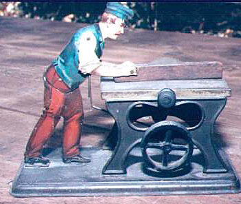 Bing Sawyer at Circular Saw Steam Toy 1902