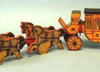 Bliss Mfg. Horse Drawn Stagecoach