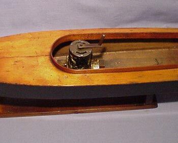 Boucher Speed Boat Tin & Wood Windup 1920’s