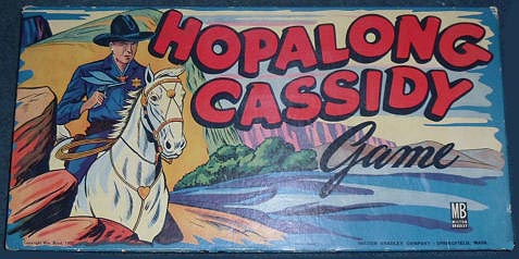 Milton Bradley Hopalong Cassidy Cowboy Board Game 1940’s