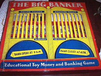Milton Bradley 1936 The Big Banker Game