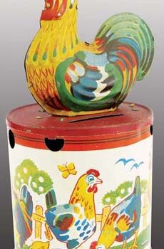 Keim & Co. Crowing Rooster Mechanical Bank