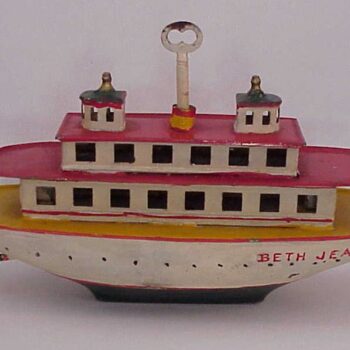 Carette Ferry Boat Toy Tin