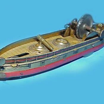 Carette Battleship Tin Toy 1895