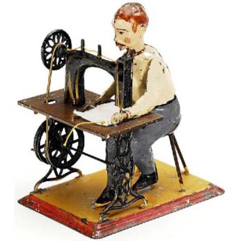 Carette Tailor at Sewing Machine   1902