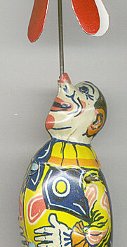 Chein Clown with Twirling Balloon