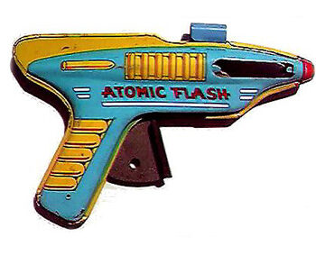 J. Chein Atomic Flash Space Gun Tin-Litho