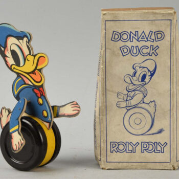 Chad Valley Walt Disney Donald Duck Roly Poly Toy