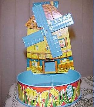 T. Cohn Sand Windmill Toy Tin Litho