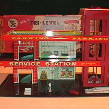 T. Cohn Electric Superior Tri-Level Toy Service Station 1950’s