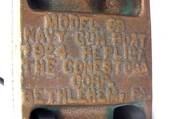 Conestoga Co. Big Bang Cannon Bronze Navy Gun Boat