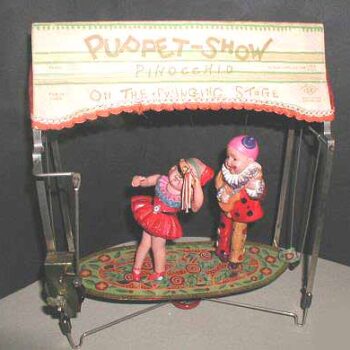 Kuramochi Puppet Show two Dancing Celluloid Figures