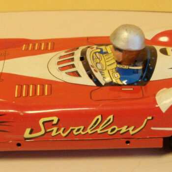 Swallow Single Seat Race Car Red China MF 734 friction tin toy