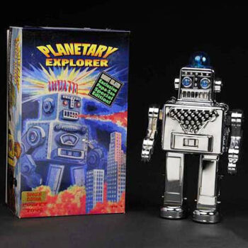 Comet Toys Planetary Explorer Robot Tin