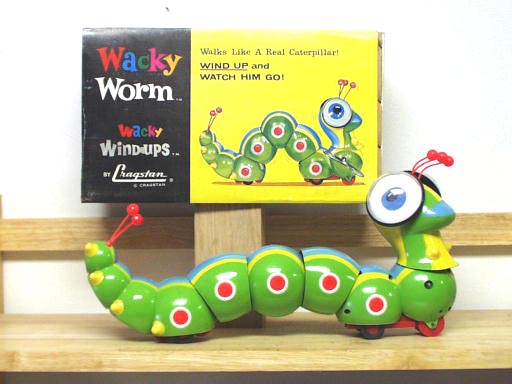 Cragstan Wacky Worm windup - Antique Toys Library