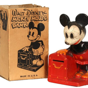 Crown Toy & Novelty Co. Mickey Mouse Crown Toy Bank