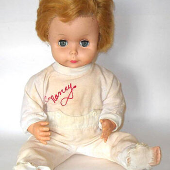 Deluxe Topper 1963 Nancy Nurse Doll  The Talking Baby Patient