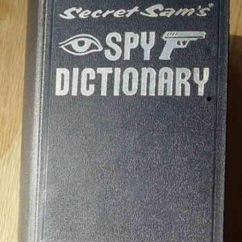 Deluxe Reading Topper Secret Sam’s Spy Dictionary Book