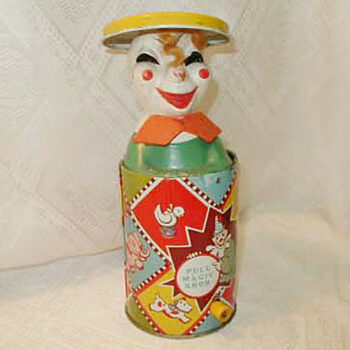 Educational Crafts Co. Jack in the Box Toy Tin Litho