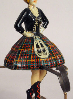 Einfalt Scottish Dancer Figural Toy 1930’s German Tin