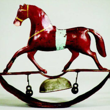Fallows Horse on Rocking Base Bell Toy