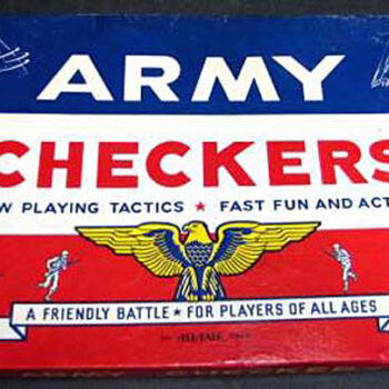 E.E. Fairchild 1943 Army Checkers Game