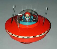 Cragstan Flying Saucer With Space Pilot