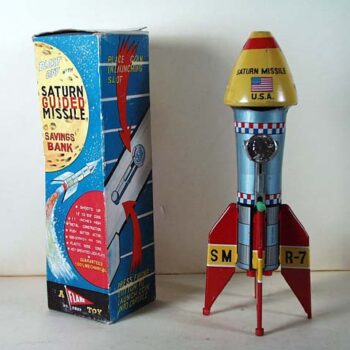 Flair Toys Missile Space Savings Bank 1950’s