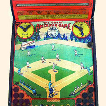 Franz Hardware Co. Mechanical Baseball The Great American Game 1910