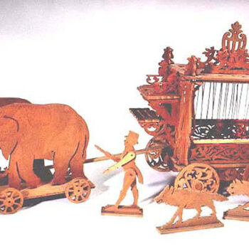 Fretwork Toy Circus Wagon Set