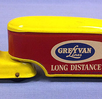 Grimland Co. Grey Van Lines Long Distance Moving Truck Toy 1940’s