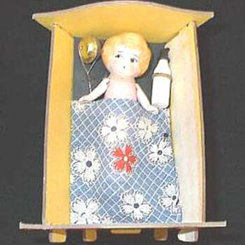 Gropper Toy Betty Boop Doll in Cradle
